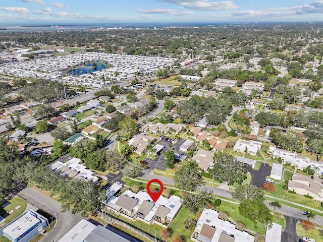 aerial view featuring a residential view