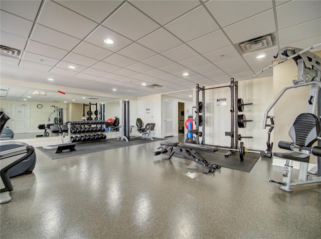 view of exercise room