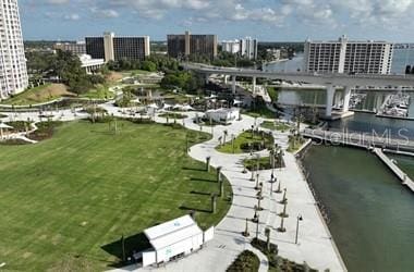 view of home's community featuring a water view