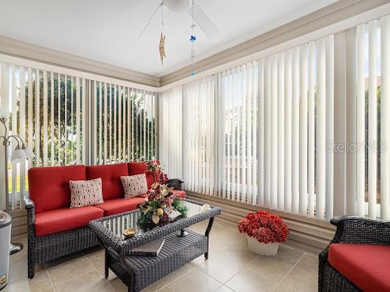 view of sunroom