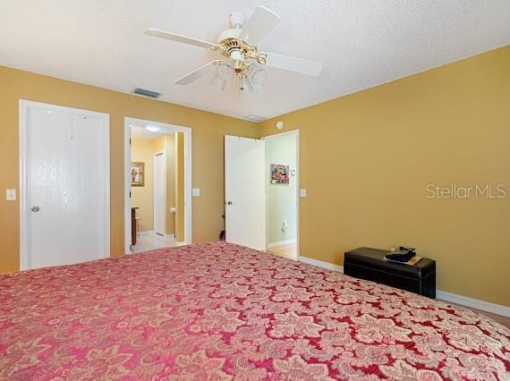 unfurnished bedroom with ceiling fan