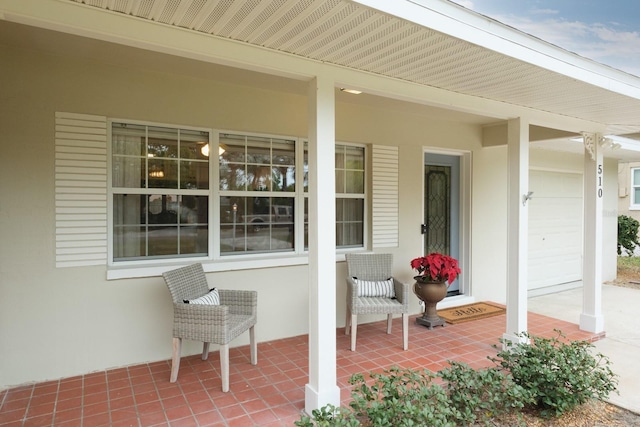 view of patio / terrace featuring covered porch