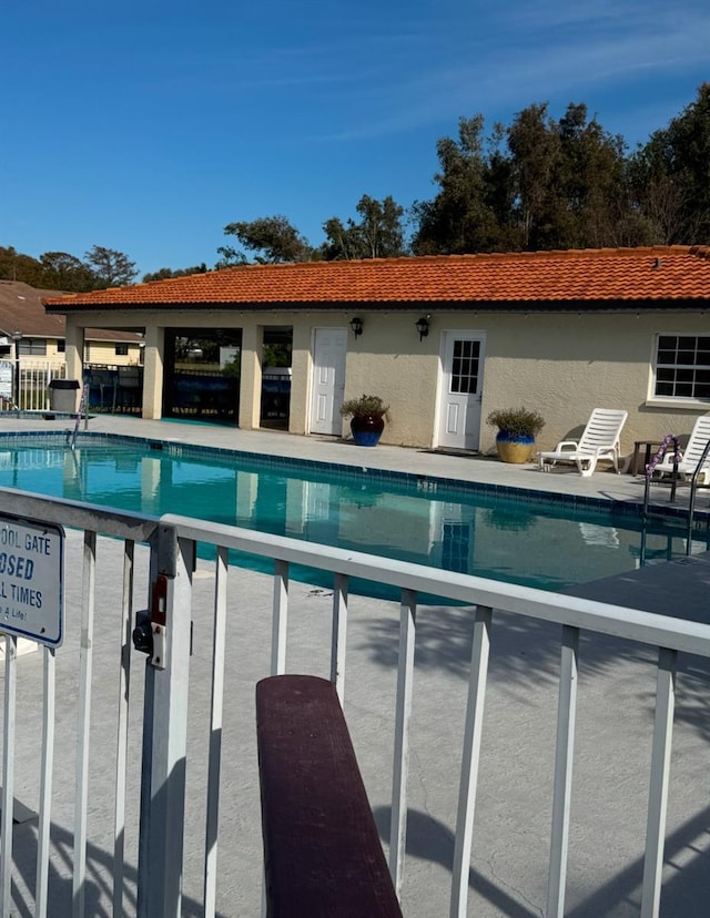 view of pool