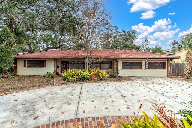 view of ranch-style home