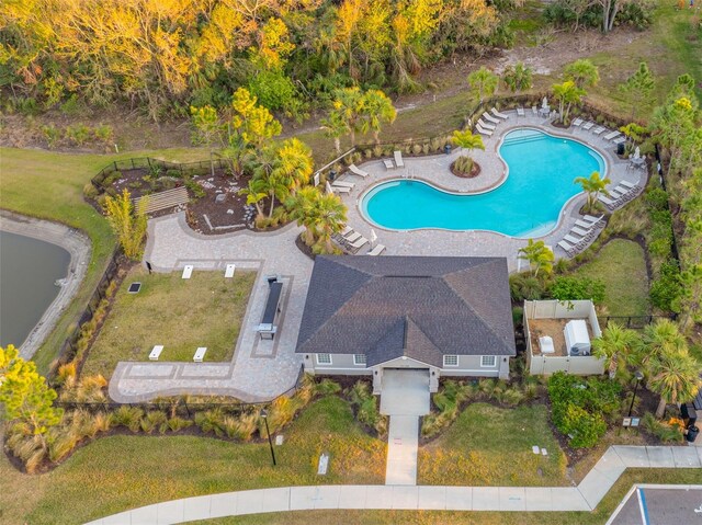 birds eye view of property