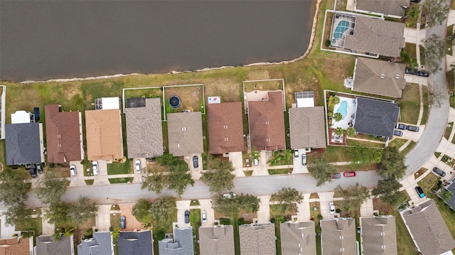 drone / aerial view featuring a residential view