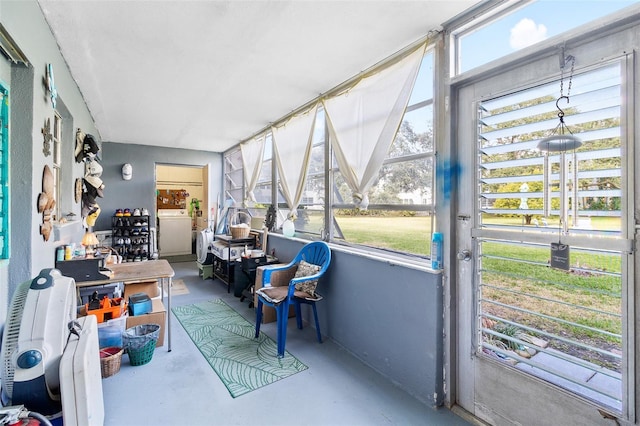 view of sunroom / solarium