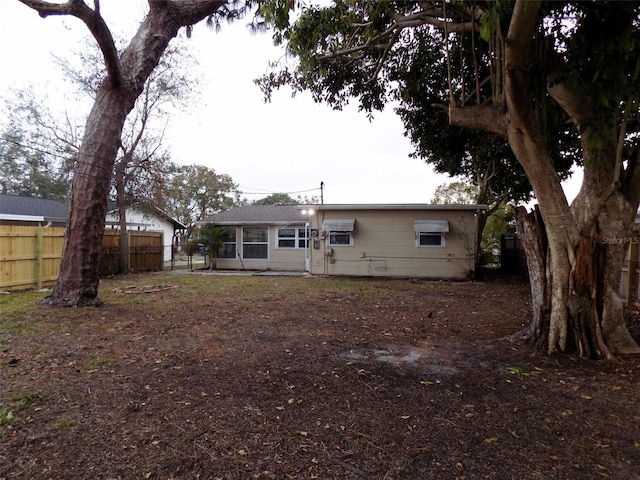 view of back of property