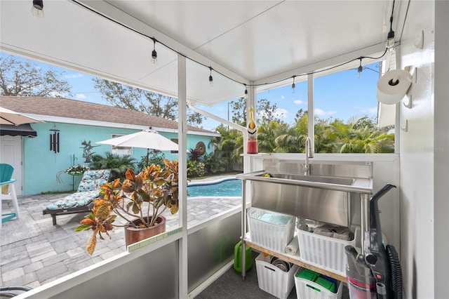 sunroom / solarium featuring a healthy amount of sunlight