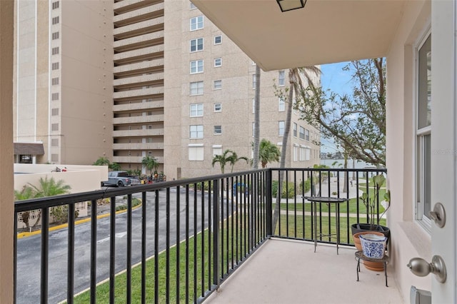 view of balcony