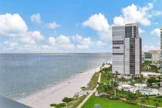 water view with a beach view