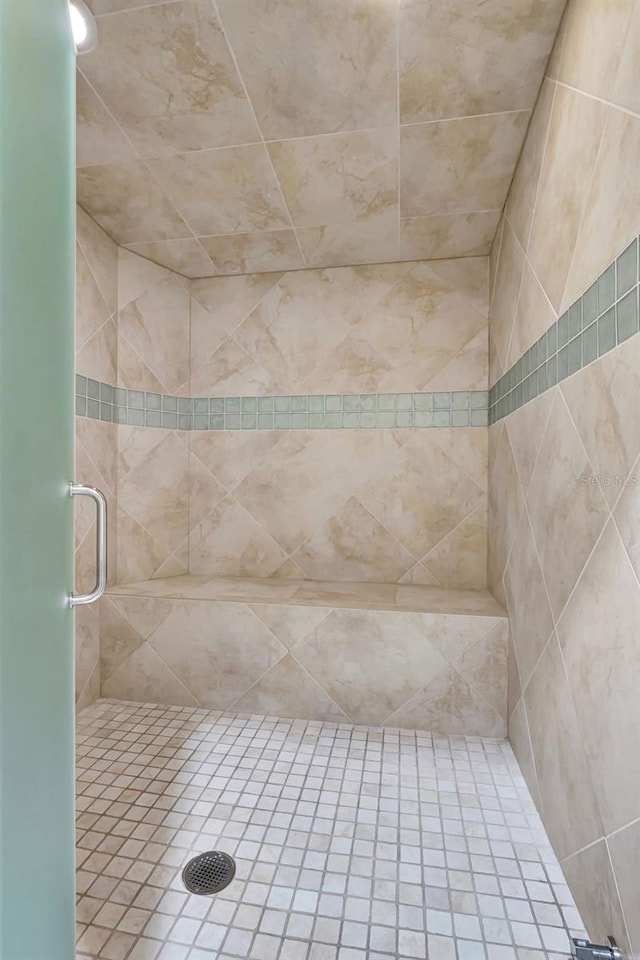 bathroom with an enclosed shower