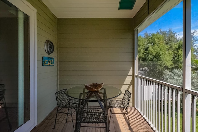 view of balcony