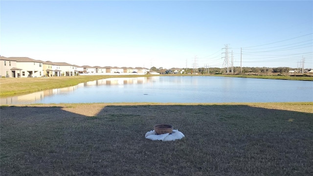 view of water feature