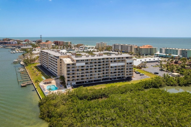 19451 Gulf Blvd Unit 204, Indian Shores, FL 33785 - aerial view with a water view