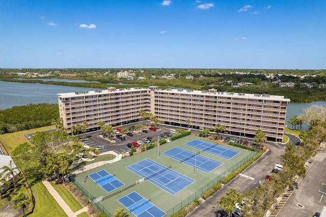 19451 Gulf Blvd Unit 204, Indian Shores, FL 33785 - aerial view featuring a water view