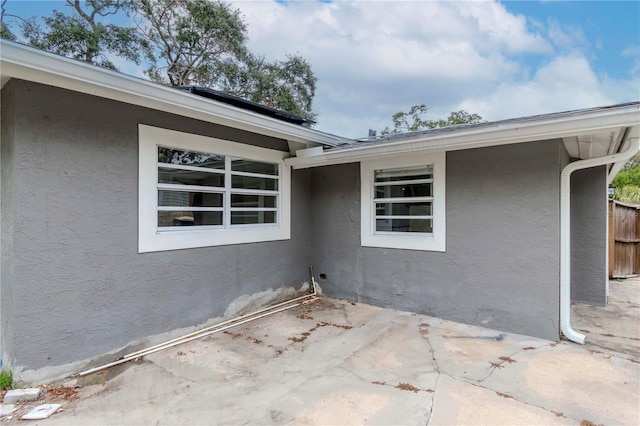 exterior space with a patio