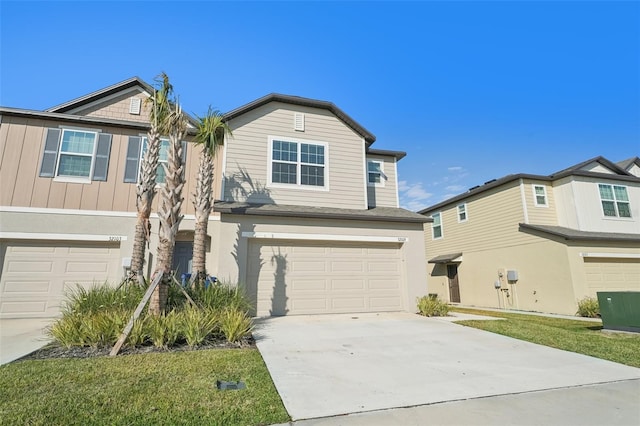 view of front of house featuring a garage