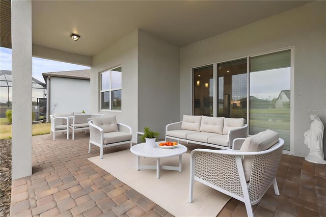 view of patio / terrace featuring outdoor lounge area