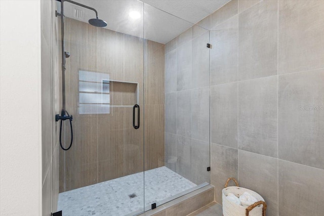 bathroom with walk in shower