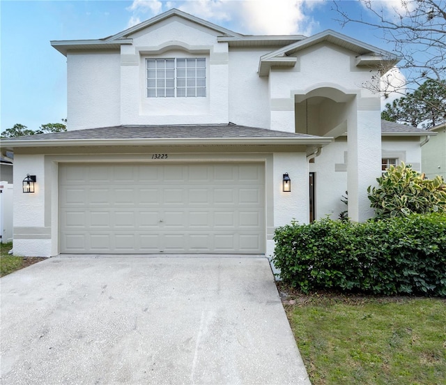 view of front of home featuring a garage