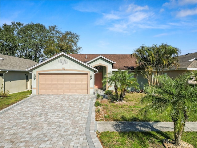 ranch-style house with a garage