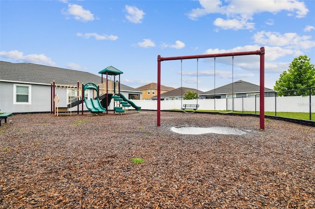 view of jungle gym