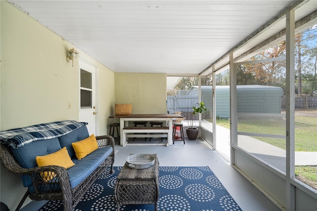 view of sunroom / solarium