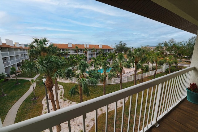 view of balcony