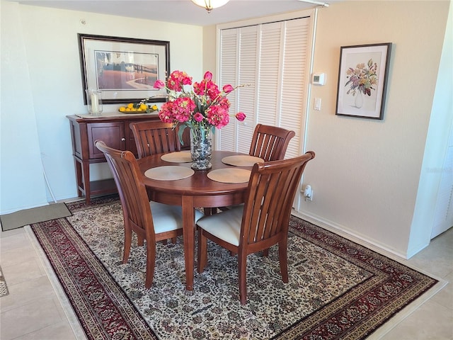 view of dining space