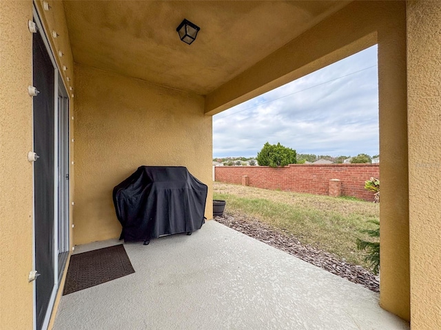 view of patio / terrace with grilling area