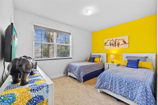 bedroom featuring carpet floors