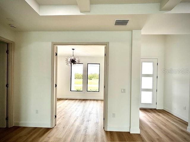 entrance foyer featuring light hardwood / wood-style floors