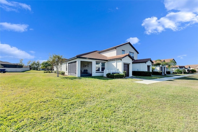 view of front of house featuring a front yard