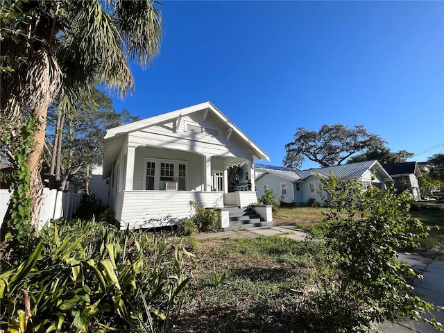 bungalow-style house featuring a porch