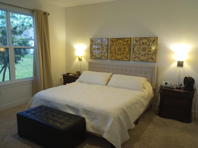 bedroom featuring carpet floors