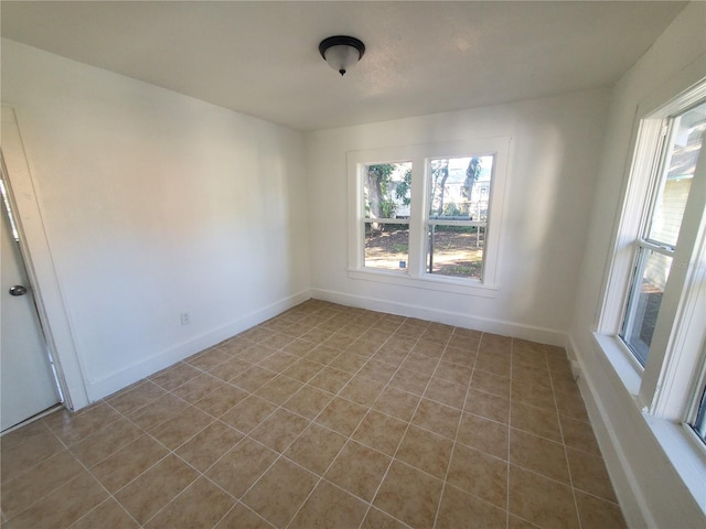 view of tiled empty room