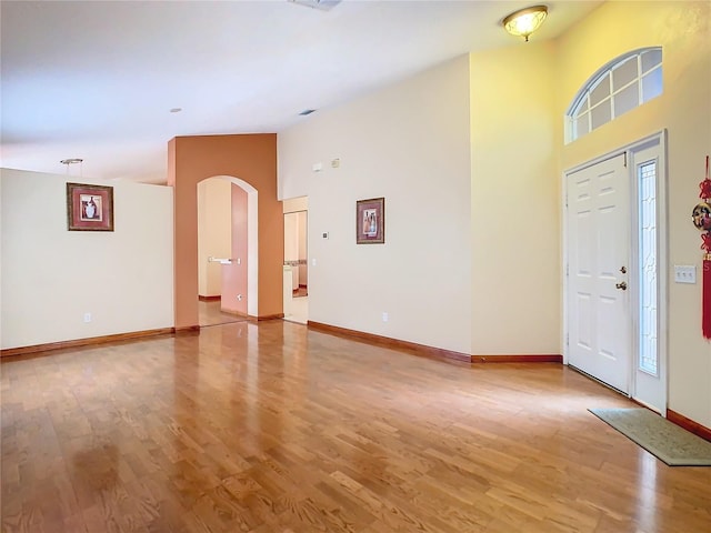 entryway featuring hardwood / wood-style flooring