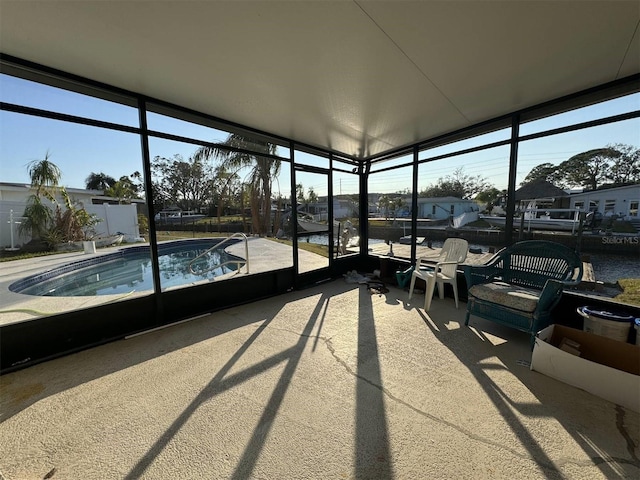 view of sunroom / solarium