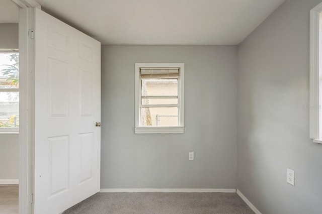 view of carpeted empty room