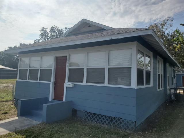 view of front of house featuring central AC