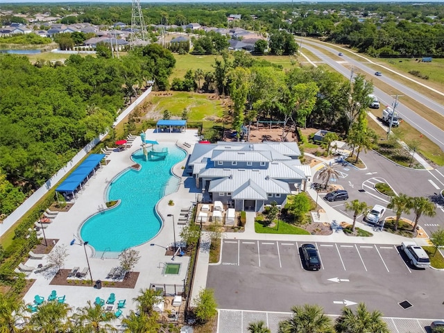 birds eye view of property