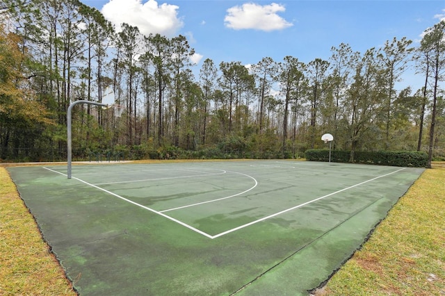 view of sport court