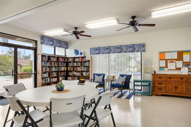 dining area featuring a healthy amount of sunlight