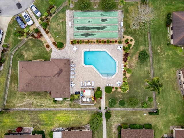 birds eye view of property