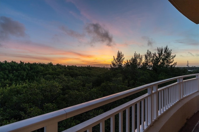 12077 Gandy Blvd N Unit 344, Saint Petersburg, FL 33702 - view of balcony at dusk
