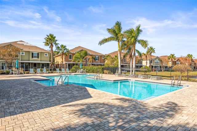 view of pool with a patio area