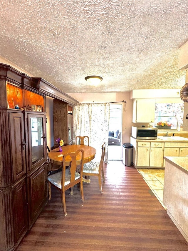 dining room featuring dark hardwood / wood-style floors