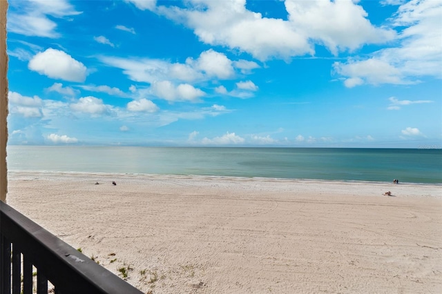 water view featuring a beach view