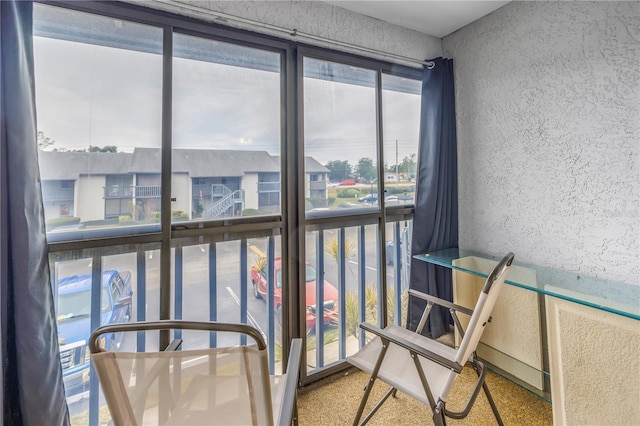 view of sunroom / solarium